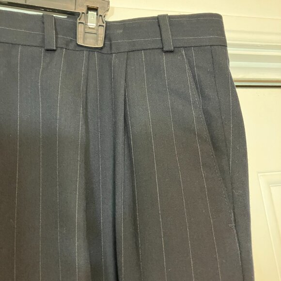 Lorenzo Latini 100% Wool Navy Pinstripe Suit 46R - Picture 8 of 11